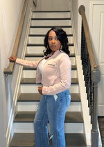 Amari Dusty Pink Moto Jacket