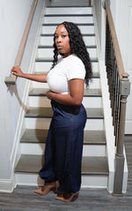 Jamie Indigo Balloon Leg Denim Pants