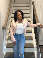 Amari Dusty Pink Moto Jacket