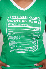PGG Green Nutrition Facts Tee
