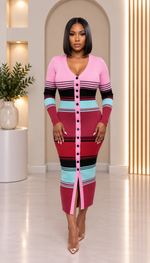 Brooklyn Striped Button Down Dress