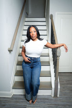 Drew Wide Leg Dark Denim Jeans