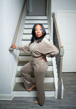 Dallas Coco Velour Set