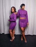 Lane Purple Sweater Set