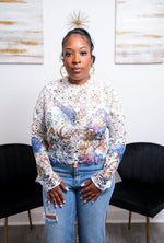 Nellie Floral Eyelet Top