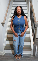 Grayson Blue Denim Vest