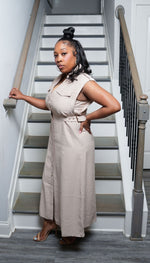 Flynn Sleeveless Natural Dress