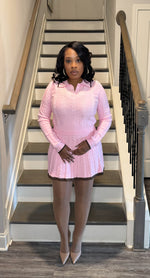 Maverick Pink Pleated Skirt Set