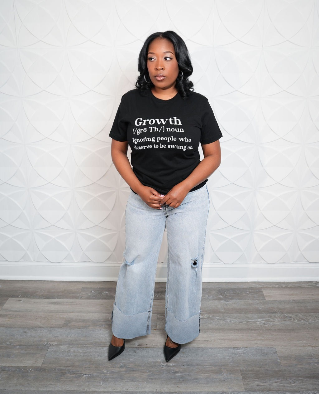 Growth Black Graphic Tee