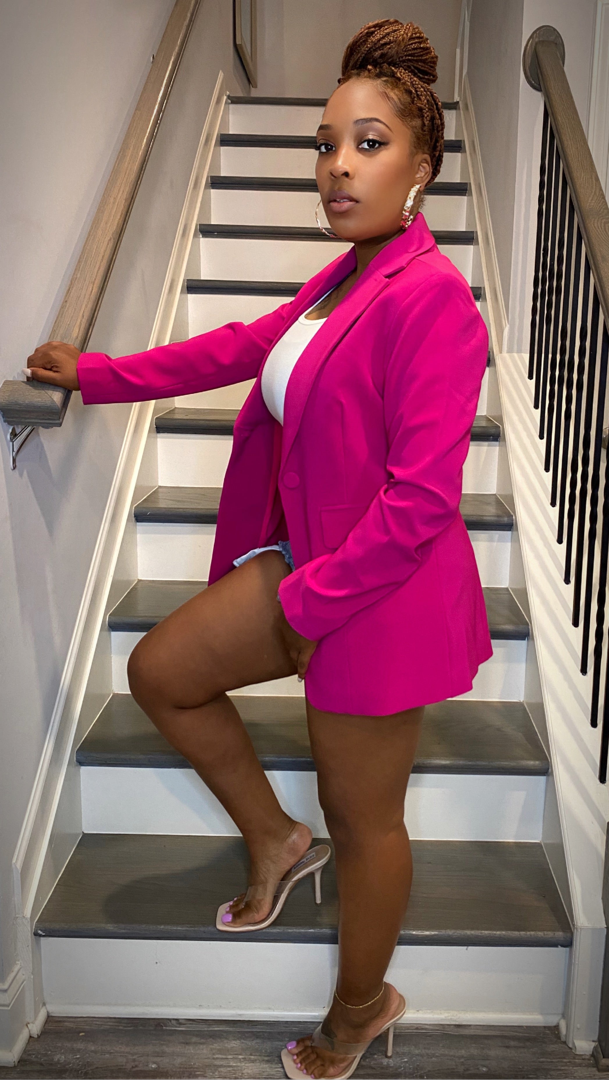 Kalila Magenta Blazer