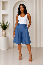 Arleth Light Denim Capri Short