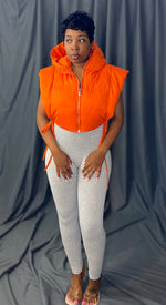 Halo Orange  Puffed Vest