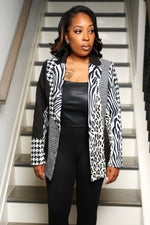 Tatum Black & White Blazer
