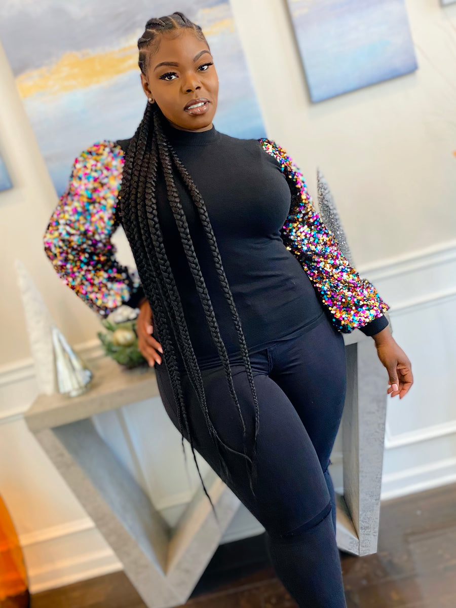 Curvy Layla Sequins Sweater – Pretty Girl Gang Studios